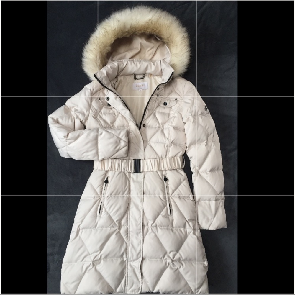 Winter Puffer Coat- Laundry Brand- Cream color